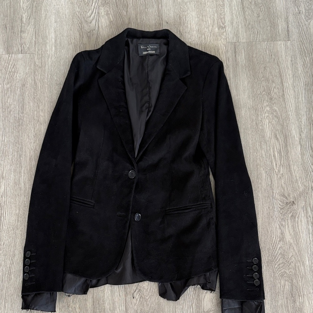 zadig and voltaire Black suede  Blazer